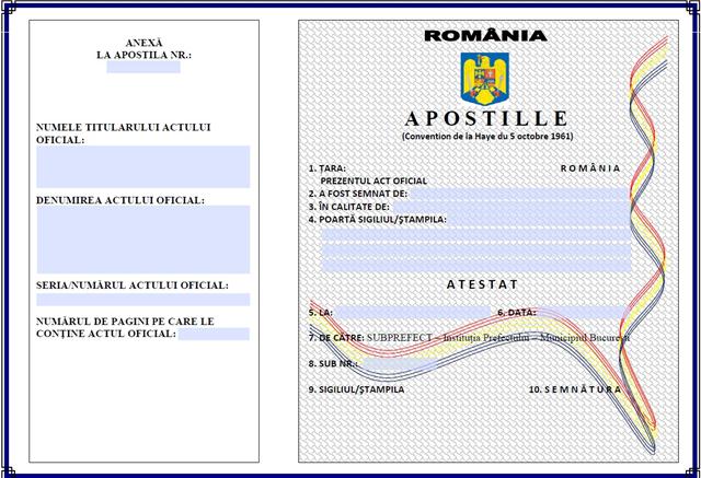 Apostile Haga Constanta